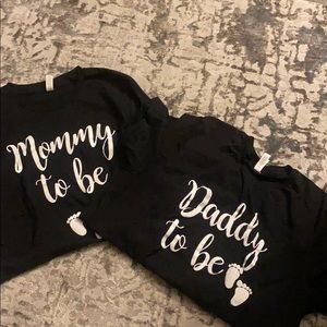 Mommy & Daddy to Be shirts set